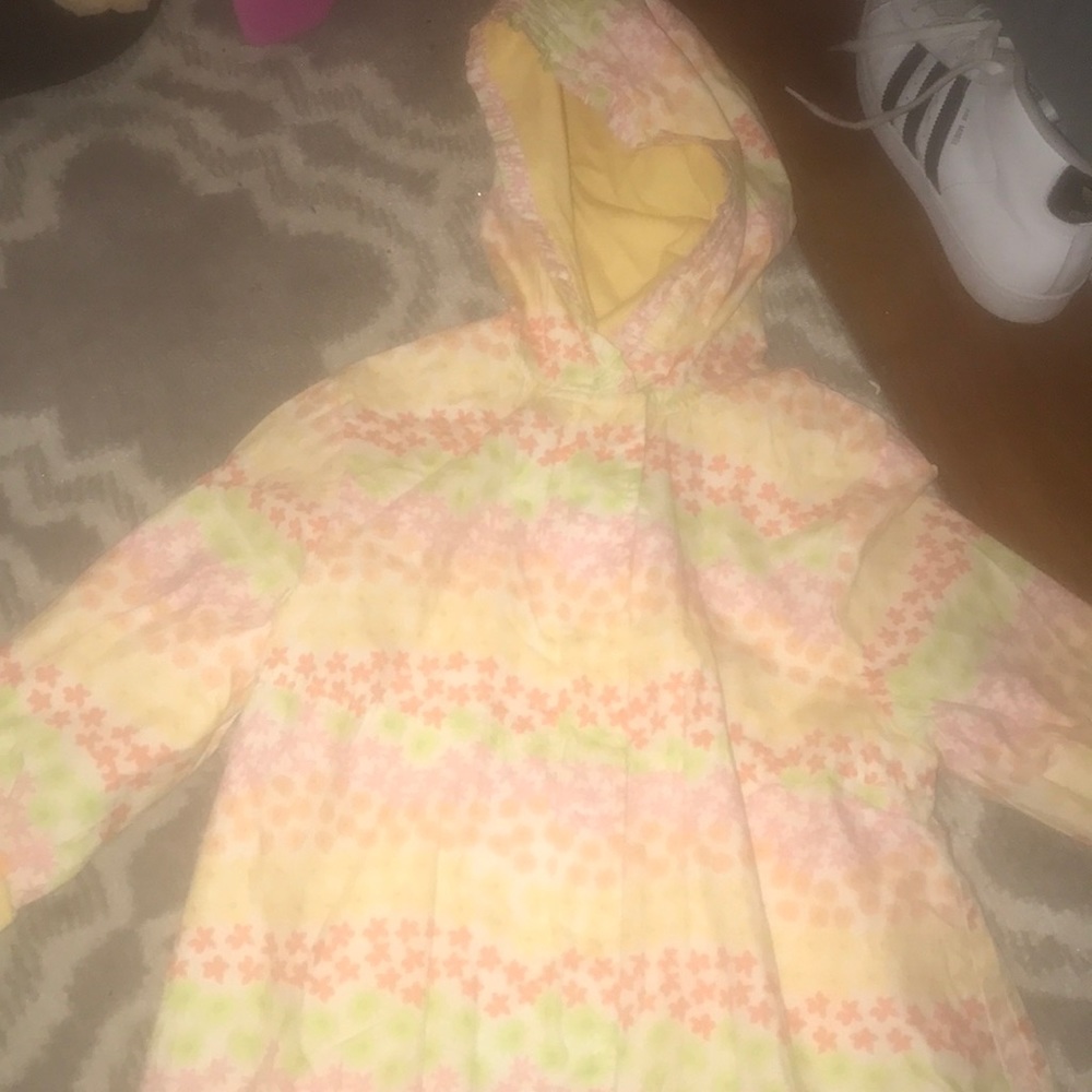 Gymboree floral rain coat GIRLS